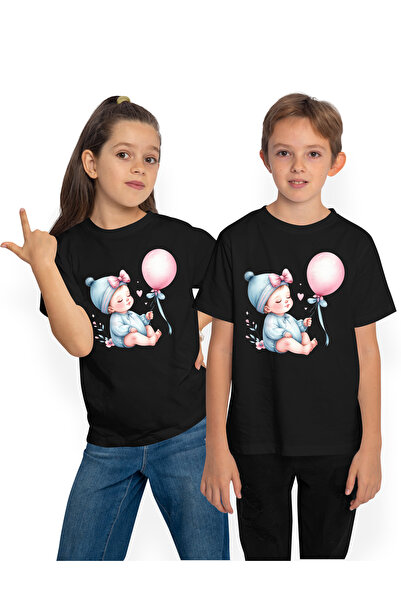 StoryGift Romania Tricou Copii Cu Un Bebelus Somnoros, Ilustratie, Tine Un Ba...