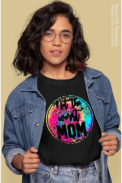 StoryGift Romania Tricou Femei Cu Mesajul "not The Worst Mom", Nu Chiar Cea Mai Nasoala Mama, Ilus Blk_l