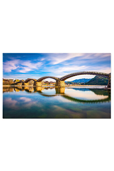 StoryGift Romania Tablou Canvas: Podul Kintai Din Iwakuni, Japonia - Peisaj Nocturn