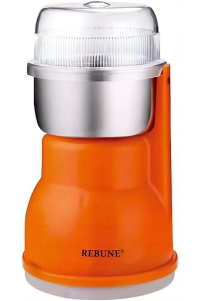 rebune Electric Coffee & Spice Grinder - 150 grams - 300 W RE-2-156 orange