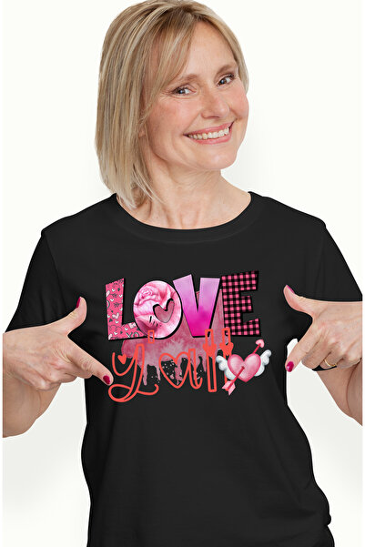 StoryGift Romania Tricou Femei Cu Mesajul "love Y'all", Iubeste Pe Toti, Fund...