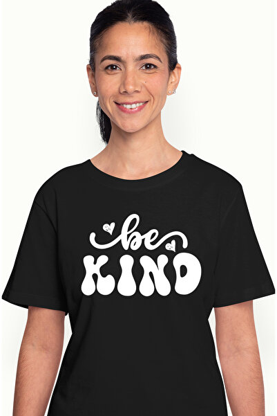 StoryGift Romania Tricou Femei Cu Inimioare Si Textul In Engleza "be Kind" - ...