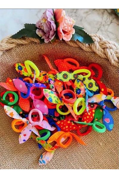 ROSAMOR Mini Rabbit Ear Rubber Buckle 10 Pieces