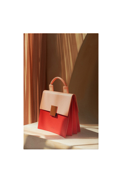 StoryGift Romania Tablou Canvas Poșeta Luxoasă Cu Un Maner Uitată Pe Masa Din Living Design Și Fashion , Pictura