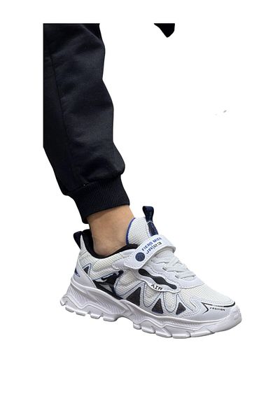 FIERO MIEN Unisex White Children's Casual Sneaker Shoes