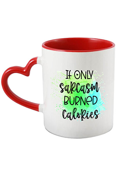 StoryGift Romania Cana Cu Mesajul "if Only Sarcasm Burned Calories", Ilustrat...