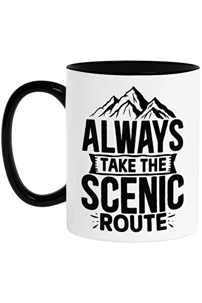 StoryGift Romania Cana Cu Munti Si Mesaj In Engleza Care Te Indeamna Sa Iei M...