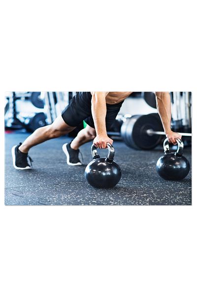 StoryGift Romania Canvas Print: Concentration At The Gym - Weight Training