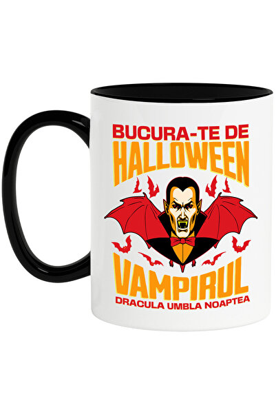 StoryGift Romania Cana Cu Dracula Cu Colti Si Aripi Text Bucura-te De Hallowe...
