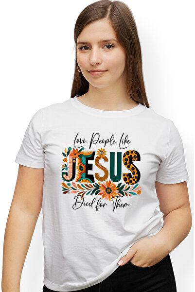 StoryGift Romania Tricou Femei Cu Mesajul "love People Like Jesus Died For Th...