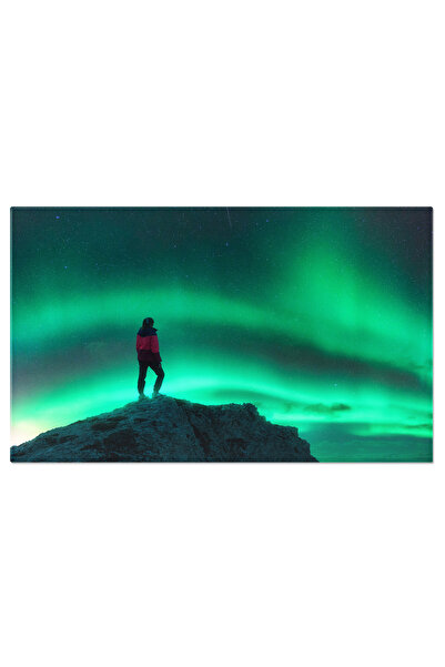 StoryGift Romania Tablou Canvas Cu Femeia Si Aurora Boreala - In Cautarea Dan...