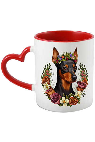 StoryGift Romania Cana Cu Un Catel Cu Floricele In Cap | Ilustratie | Coroana...