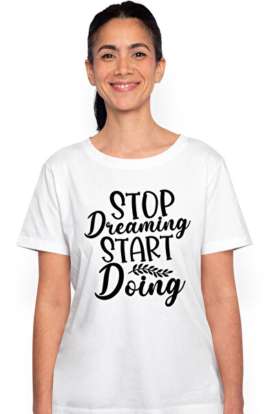 StoryGift Romania Tricou Femei Cu Mesaj In Engleza Care Te Indeamna Sa Te Opr...