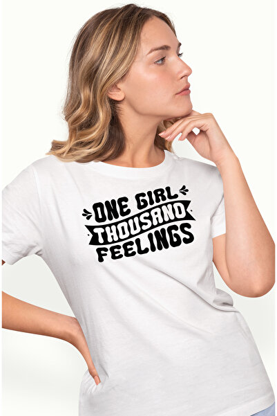 StoryGift Romania Tricou Femei Pentru Fete Cu Mesajul "one Girl, Thousand Fee...