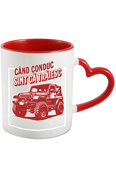 StoryGift Romania Cana Cand Conduc Simt Ca Traiesc Masina De Teren , 330ml, C...