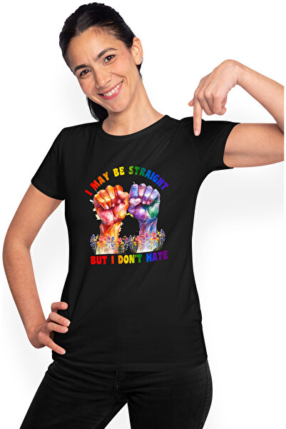 StoryGift Romania Tricou Femei Cu Mesajul "i May Be Straight But I Don't Hate...