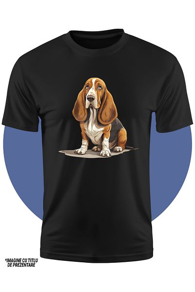 StoryGift Romania Tricou Copii Cu Un Catel Trist, Ilustratie, Nevoie De Grija Si Afectiune, Cel Mai Bun Prie