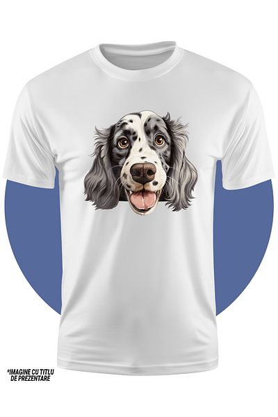 StoryGift Romania Tricou Copii Cu Un Caine Vesel Care Abia Asteapta Sa Se Joace, Energic, Pentru Iubitorii D