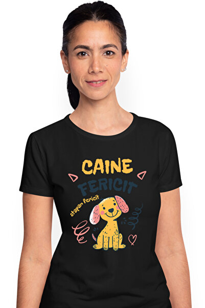 StoryGift Romania Tricou Femei Caine Fericit Stapan Fericit Animal Iubire Cu ...