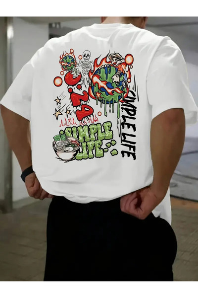 bellanova Μπλουζάκι με στάμπα γράμματος γκράφιτι για άνδρες