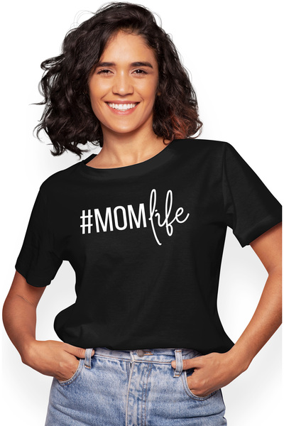 StoryGift Romania Tricou Femei Cu "#momlife" - Viata De Mama Iubire Dragoste ...