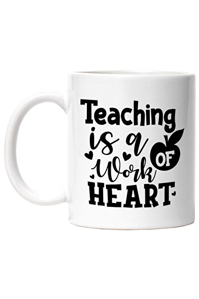 StoryGift Romania Cana Cu Inimioare Si Mesajul "teaching Is A Work Of Heart" ...