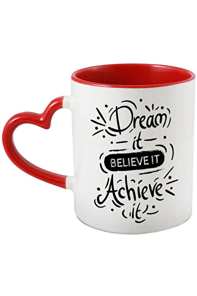 StoryGift Romania Cana Cu Mesaj In Engleza Dream It Believe It Achieve It, Vi...