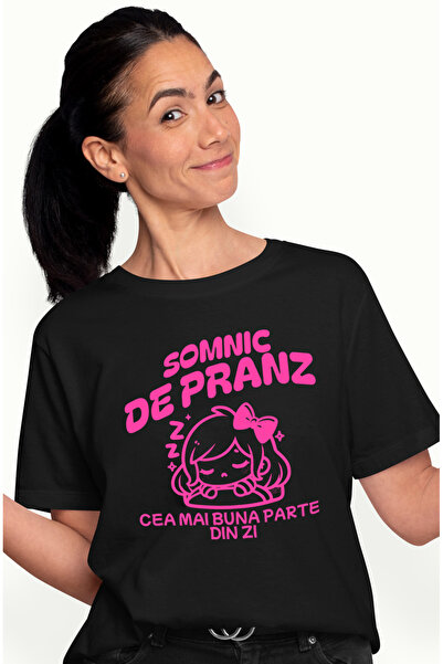 StoryGift Romania Tricou Femei Fata Adormind Somn De Pranz Cea Mai Buna Parte...