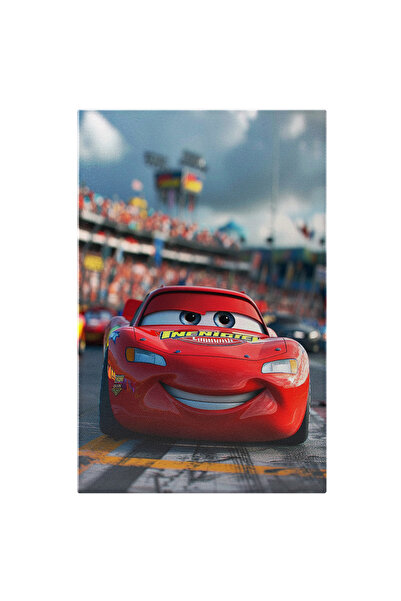 StoryGift Romania Tablou Canvas: Din Desene Animate, Masina Rosie Cu Ochii Al...