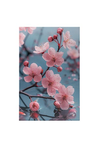 StoryGift Romania Tablou Canvas: Florice De Cires Care Simbolizeaza Sanatatea Si Fericirea, Flori Gasite Frecven
