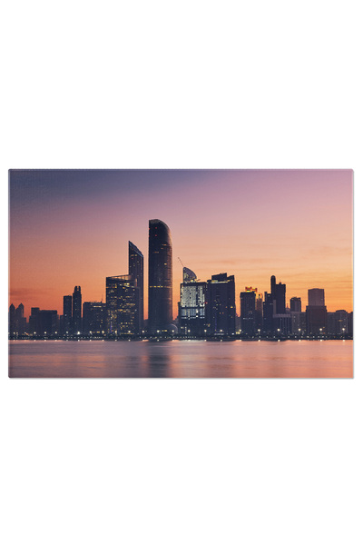 StoryGift Romania Tablou Canvas Peisaj Urban La Abu Dhabi In Zori Abu Dhabi, ...