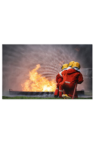 StoryGift Romania Tablou Canvas Pompieri Curajosi Echipa, Urgenta, Risc, Salv...