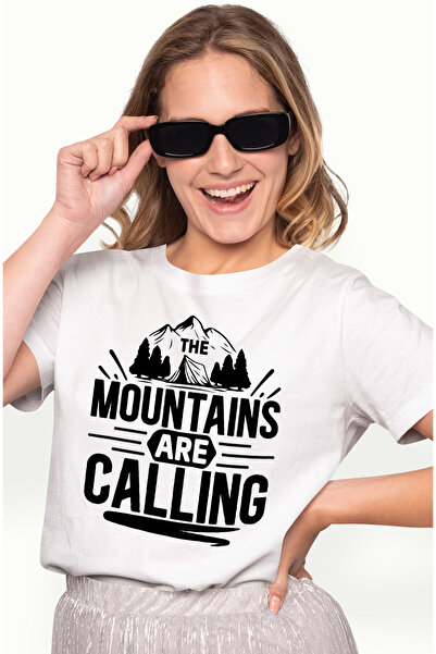 StoryGift Romania Tricou Femei Cu Munti Si O Padure Cu Mesajul "the Mountains...
