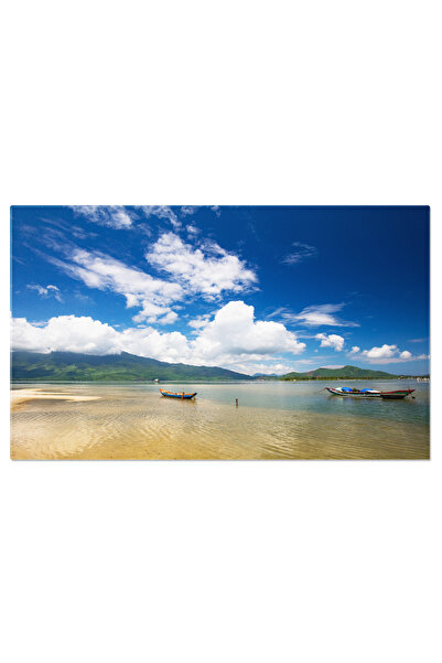 StoryGift Romania Tablou Canvas Golful Lang Co, Vietnam Central, Munti, Plaja...