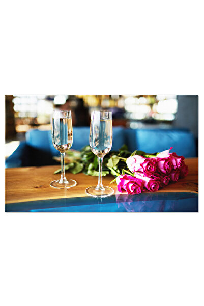 StoryGift Romania Tablou Canvas: Eleganta Florilor - Model Floral Pe Fundal Alb