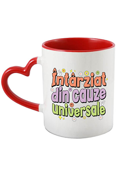 StoryGift Romania Cana Cu Mesaj In Limba Roaman Colorat Flori Smiley Face Tex...