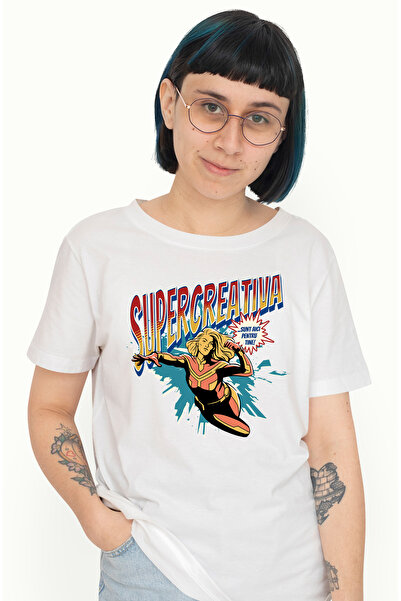 StoryGift Romania Tricou Femei Super Creativa, Supererou Sunt Aici Pentru Tin...