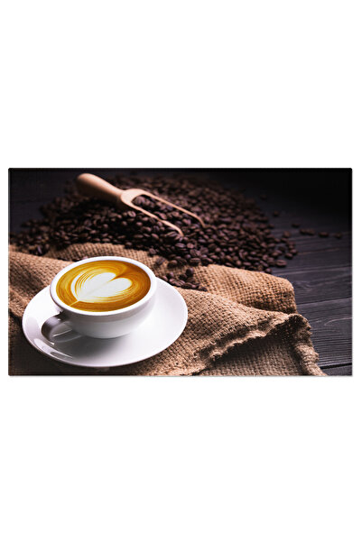 StoryGift Romania Tablou Canvas - Arta Latte-ului: Design Inima Intr-o Ceasca...