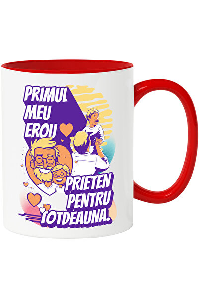 StoryGift Romania Cana Tata-erou Familie Text Primul Meu Erou Fiu , 330ml, Ce...