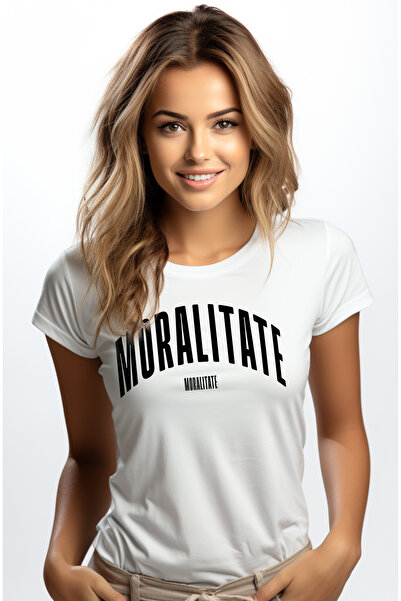 StoryGift Romania Tricou Femei Cuvantul Moralitate, Motivational, Self Help, ...