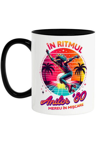 StoryGift Romania Cana Cu Silueta Umana Par Lung Pe Role Disco Petrecere Text...