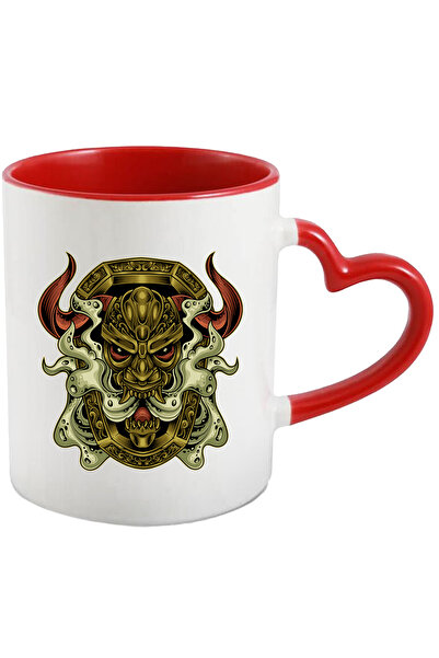 StoryGift Romania Cana Cu Demon, Coarne, Coif, Rama Ornamentala, Colti, Multi...