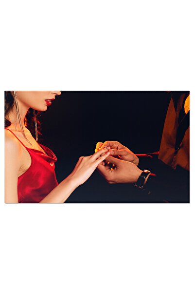 StoryGift Romania Tablou Canvas Moment De Romantism Barbatul Asezand Un Inel ...