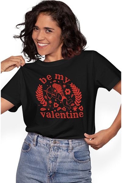StoryGift Romania Tricou Femei Cadou De Ziua Indragostitiilor, Pentru El Si Ea, 14 Februarie Cu Me Blk_m