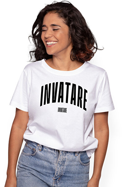 StoryGift Romania Tricou Femei Cuvantul Invatare, Motivational, Self Help, In...