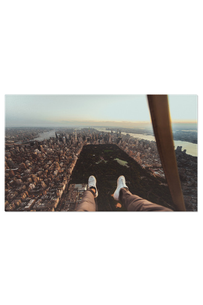 StoryGift Romania Tablou Canvas Orasul New York Din Tur Cu Elicopterul, Aeria...