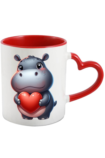 StoryGift Romania Cana Cu Un Pui De Hipopotam | Ilustratie | Tine O Inima In ...