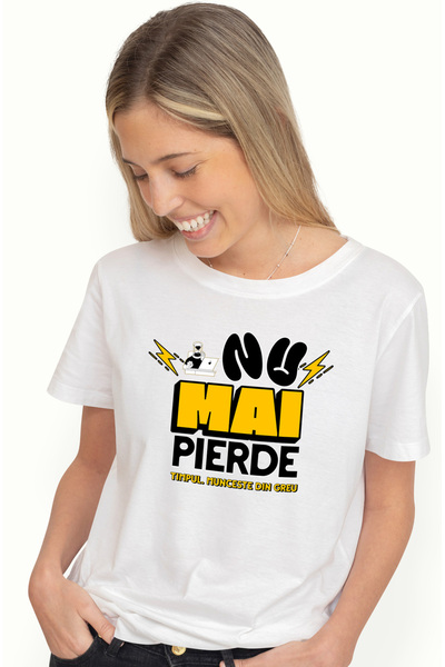 StoryGift Romania Tricou Femei Mesaj Motivational Nu Mai Pierde Vreme Muncest...