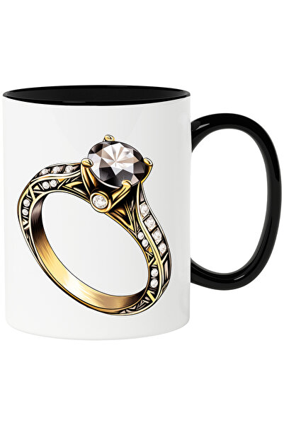 StoryGift Romania Cana Cu Un Inel Cu Pietre Pretioase | Aur | Diamant | Nepre...