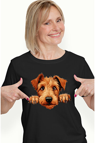 StoryGift Romania Tricou Femei Cu Un Caine Care Priveste Uimit, Ilustratie, G...